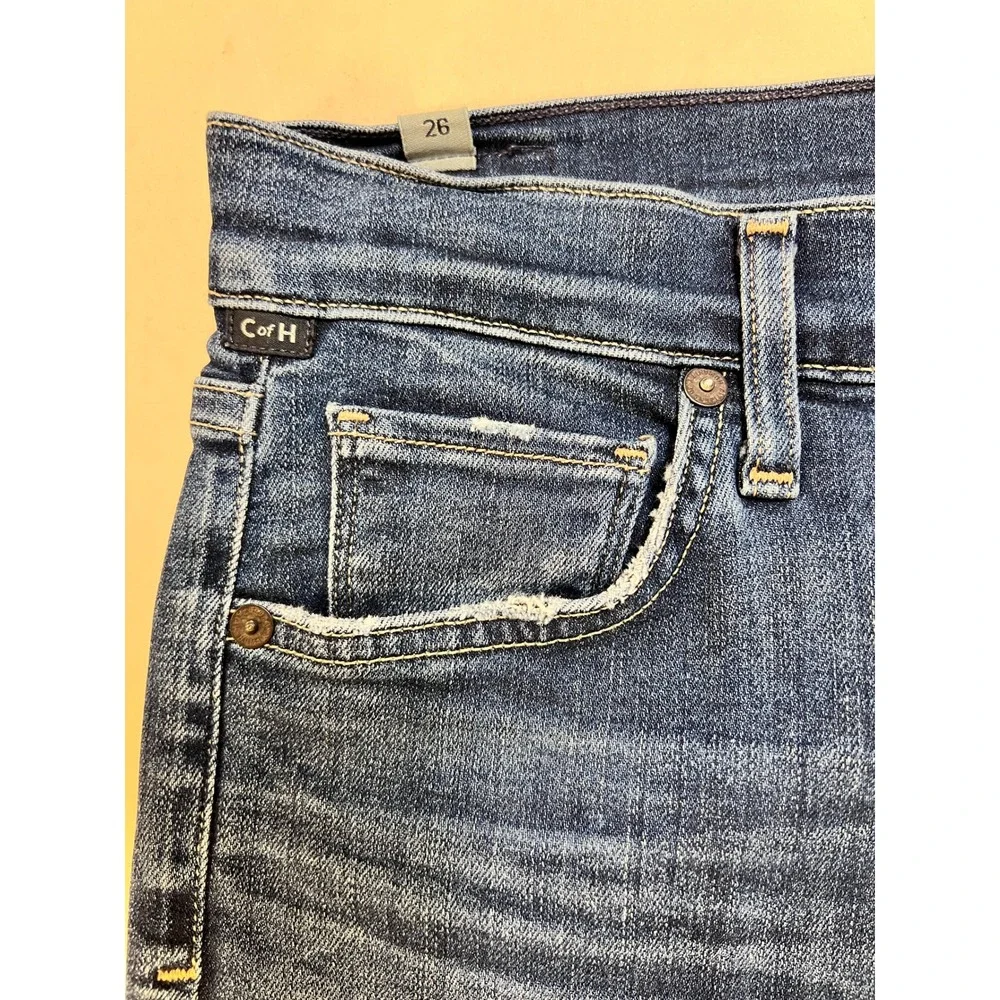 Citizens of Humanity Agnes Crop Jeans Womens 26 Blue Excellent High Rise Skinny